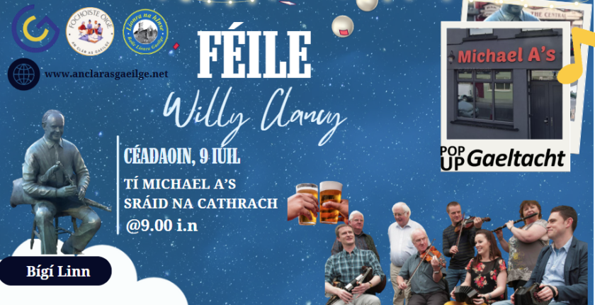 🔊 IMEACHT FOCHOISTE ÓIGE 🔊 Bígí linn don chéad 'PopUpGaeltacht’ eile i Michael A’s!